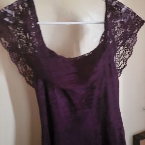 Purple lace dress